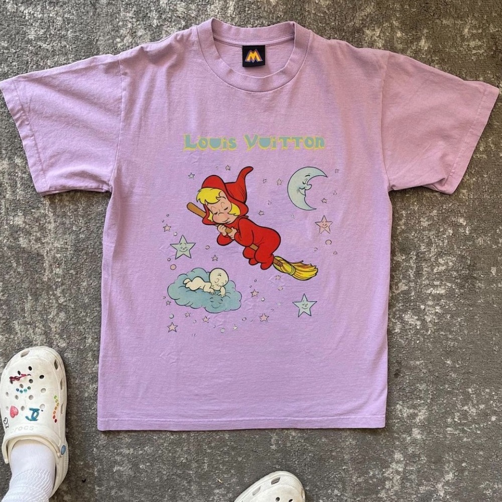 Mega Yacht Casper and Wendy Short Sleeve Tee Purple Size Medium NWT